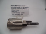 37555C Smith & Wesson  J Frame Models 37 Cylinder Assembly & Yoke Nickel Plated Used