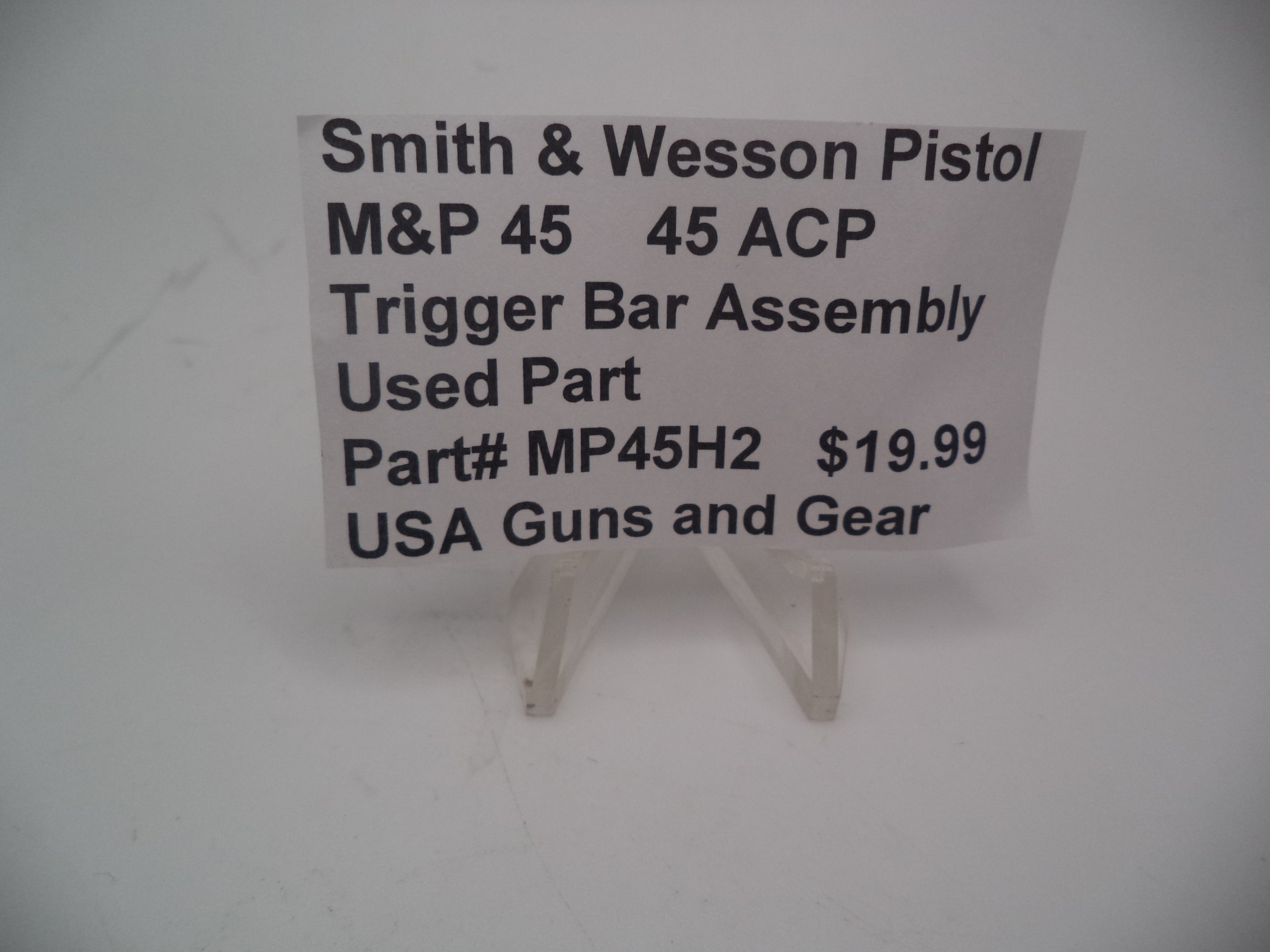 Smith & Wesson M&P .45 ACP Trigger Bar Assembly - Used OEM Part (Part #MP45H2)