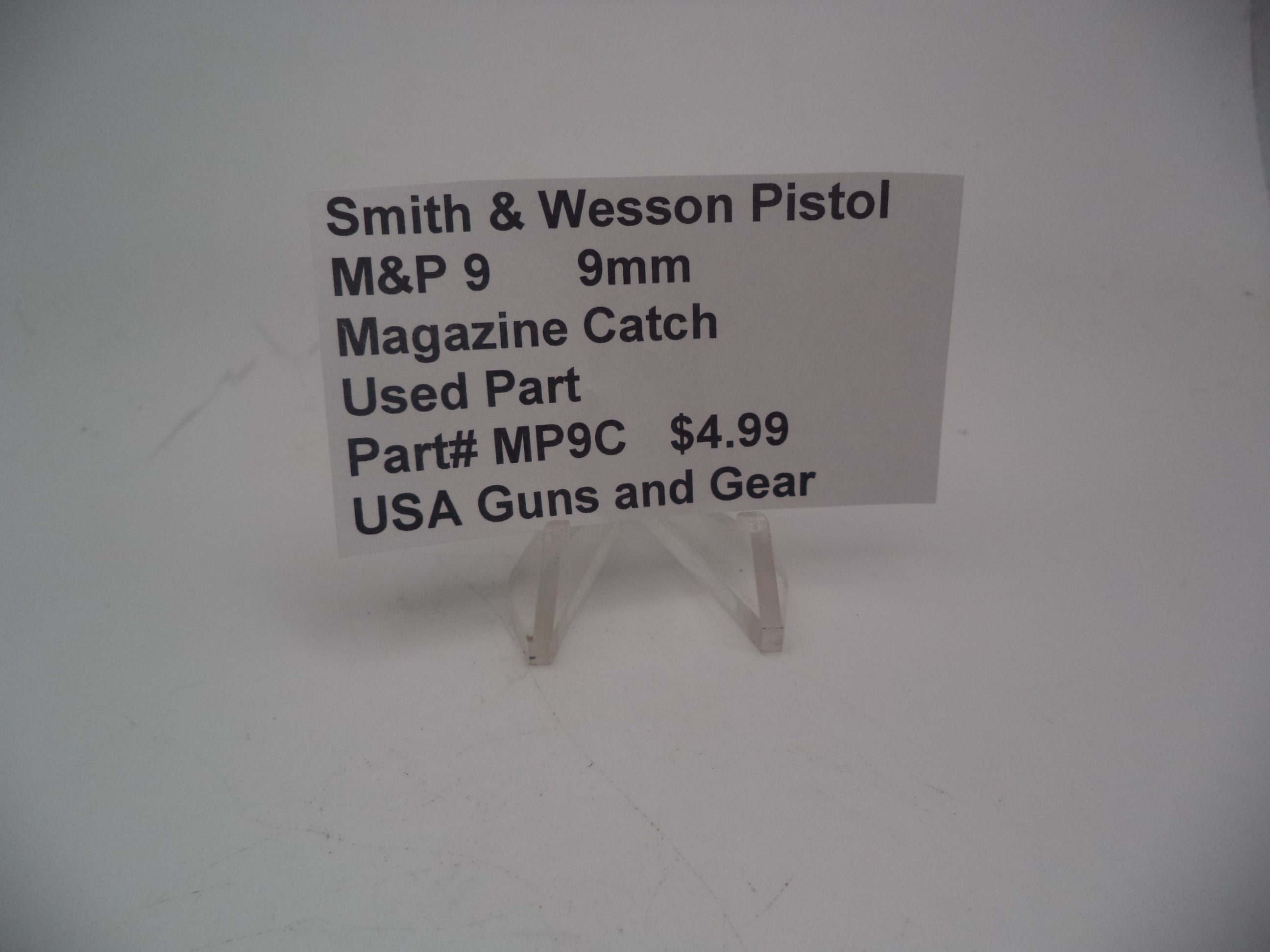 Smith & Wesson M&P 9mm Magazine Catch - Used OEM Part