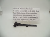 15161 Smith & Wesson K Frame Model 15 Rear Adjustable Sight Assembly Used