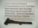 15161 Smith & Wesson K Frame Model 15 Rear Adjustable Sight Assembly Used