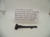 19161 Smith & Wesson K Frame Model 19 Rear Adjustable Sight 1.87" Used