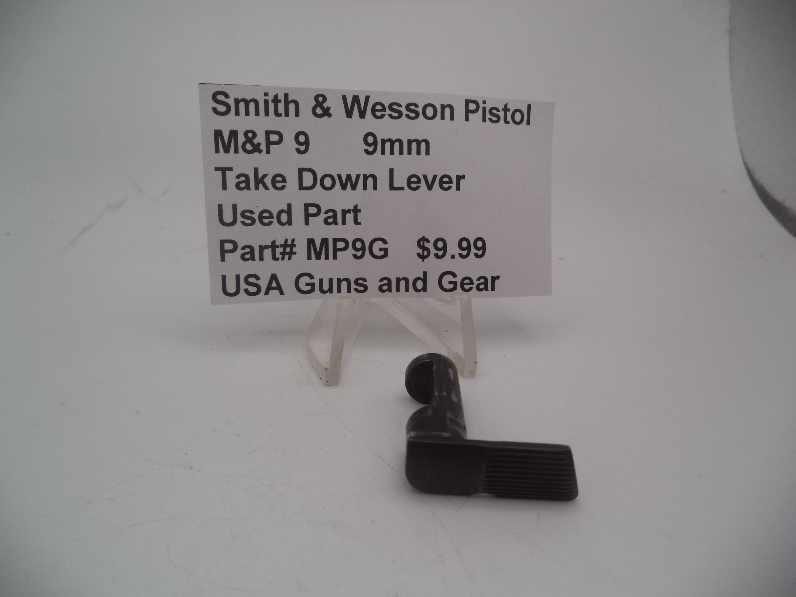 Smith & Wesson M&P 9mm Take Down Lever - Used OEM Part