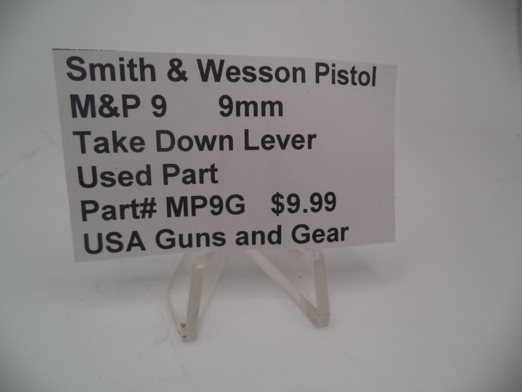 Smith & Wesson M&P 9mm Take Down Lever - Used OEM Part