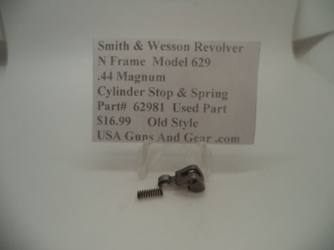 62981 Smith & Wesson N Frame Model 629 Cylinder Stop & Spring .44 Magnum