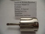 KN6215A Smith & Wesson K Frame Model 15 Cylinder Nickel Used .38 Special