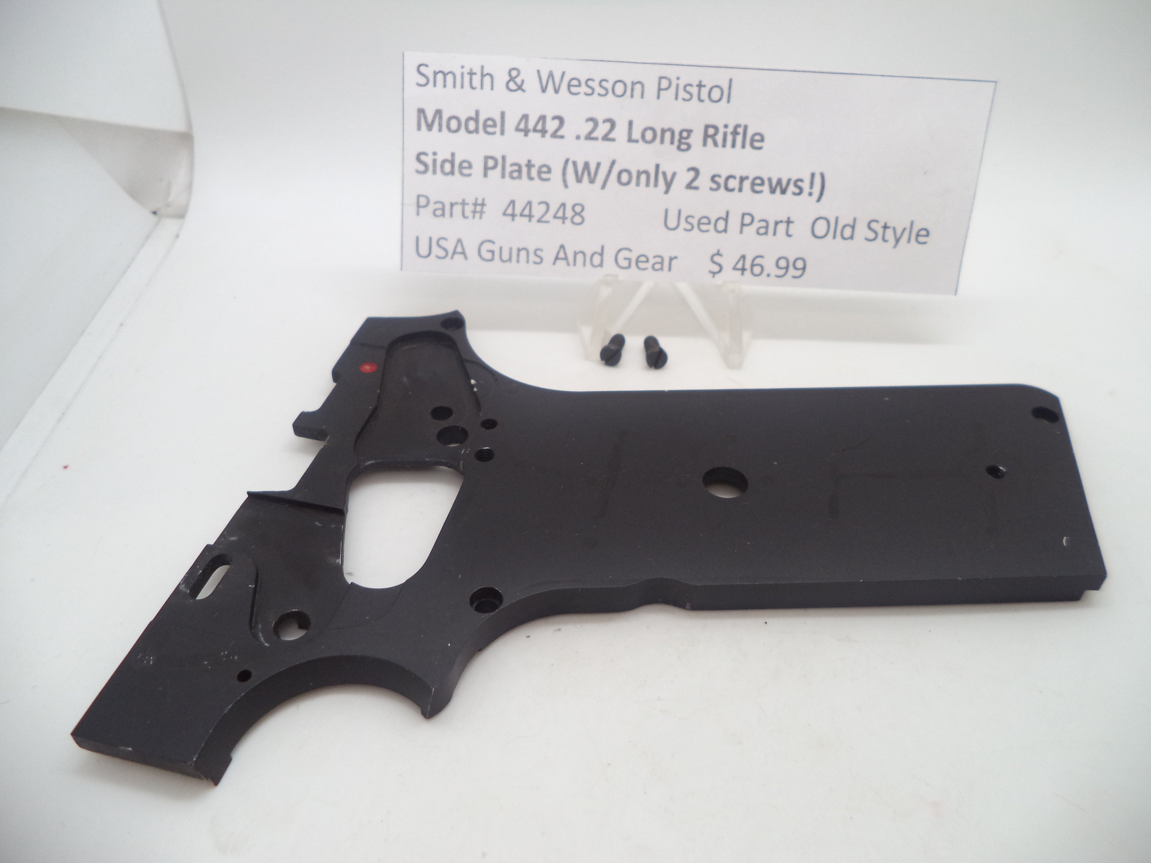44248 Smith & Wesson Pistol Model 442 Side Plate with 2 Screws Only .22 LR