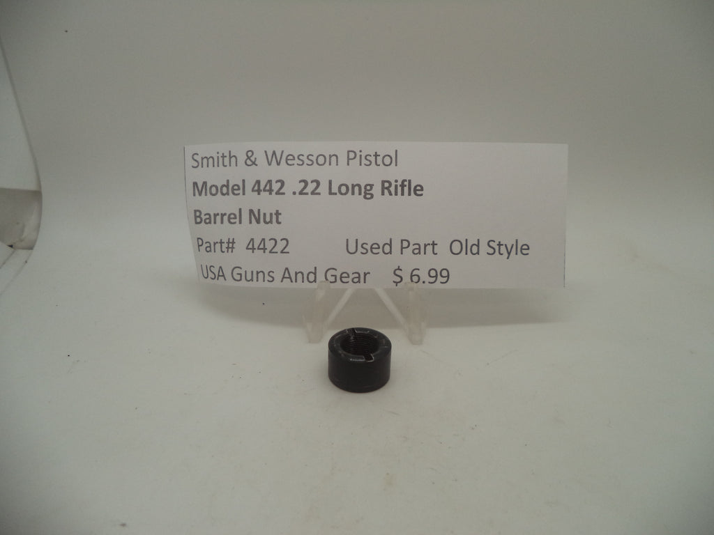 4422 Smith & Wesson Pistol Model 442 Barrel Nut Used .22 Long Rifle