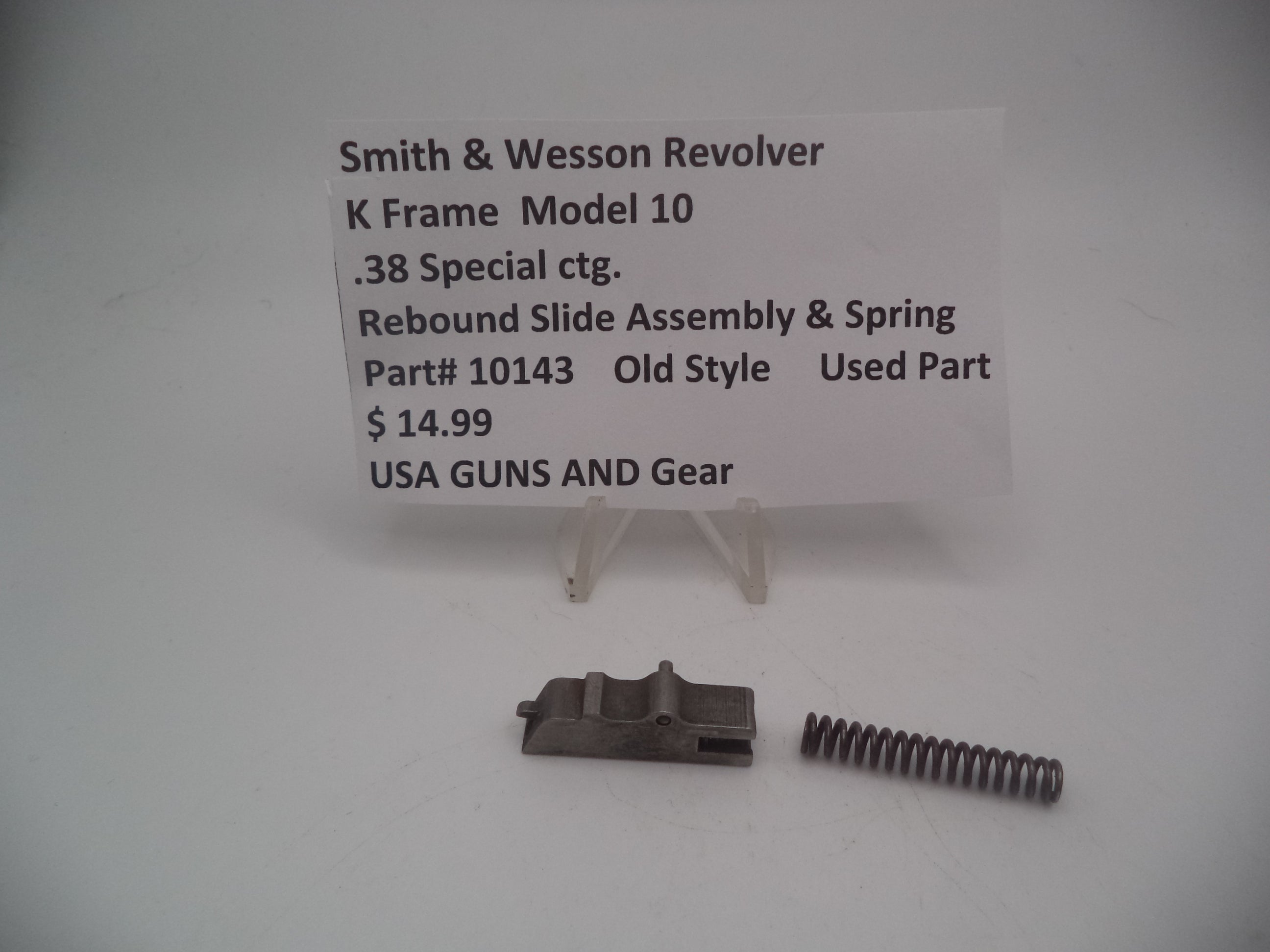 S&W K Frame Model 10 Rebound Slide & Spring | .38 Special | 10143