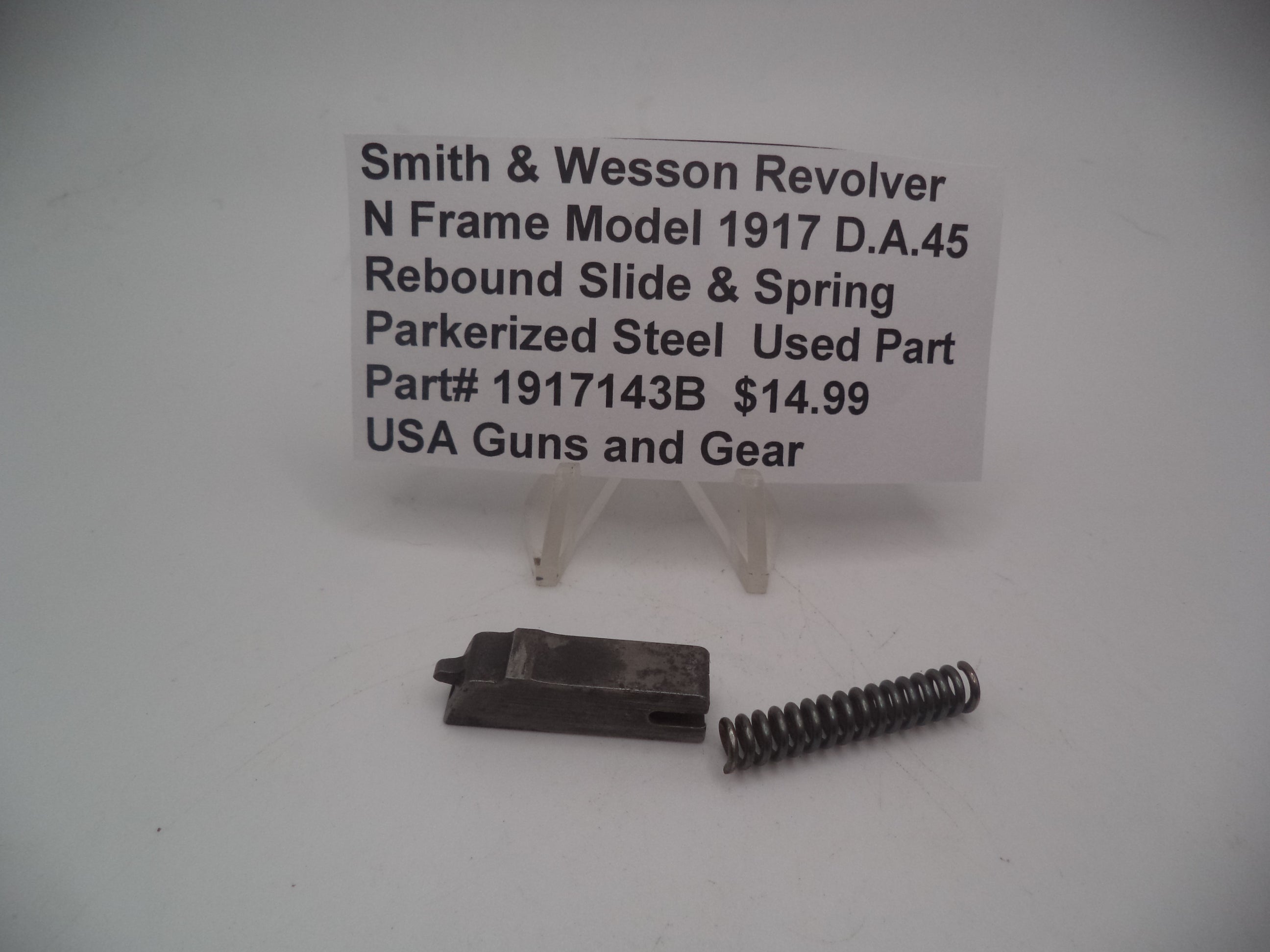 1917143B Smith & Wesson Revolver N Frame Model 1917 Rebound Slide & Spring D.A.45 Used