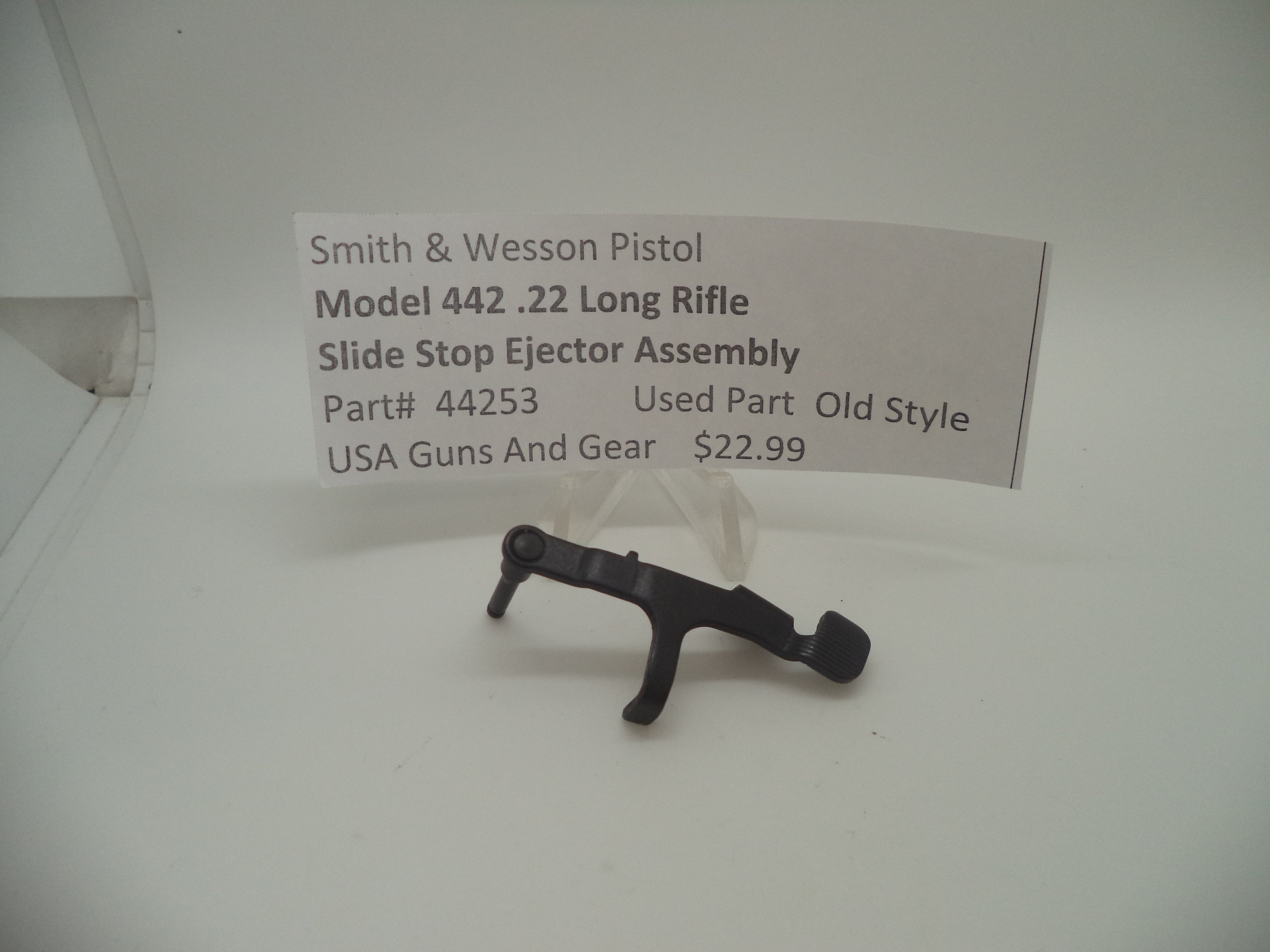 44253 Smith & Wesson Pistol Model 442 Slide Stop Ejector Assembly .22 LR