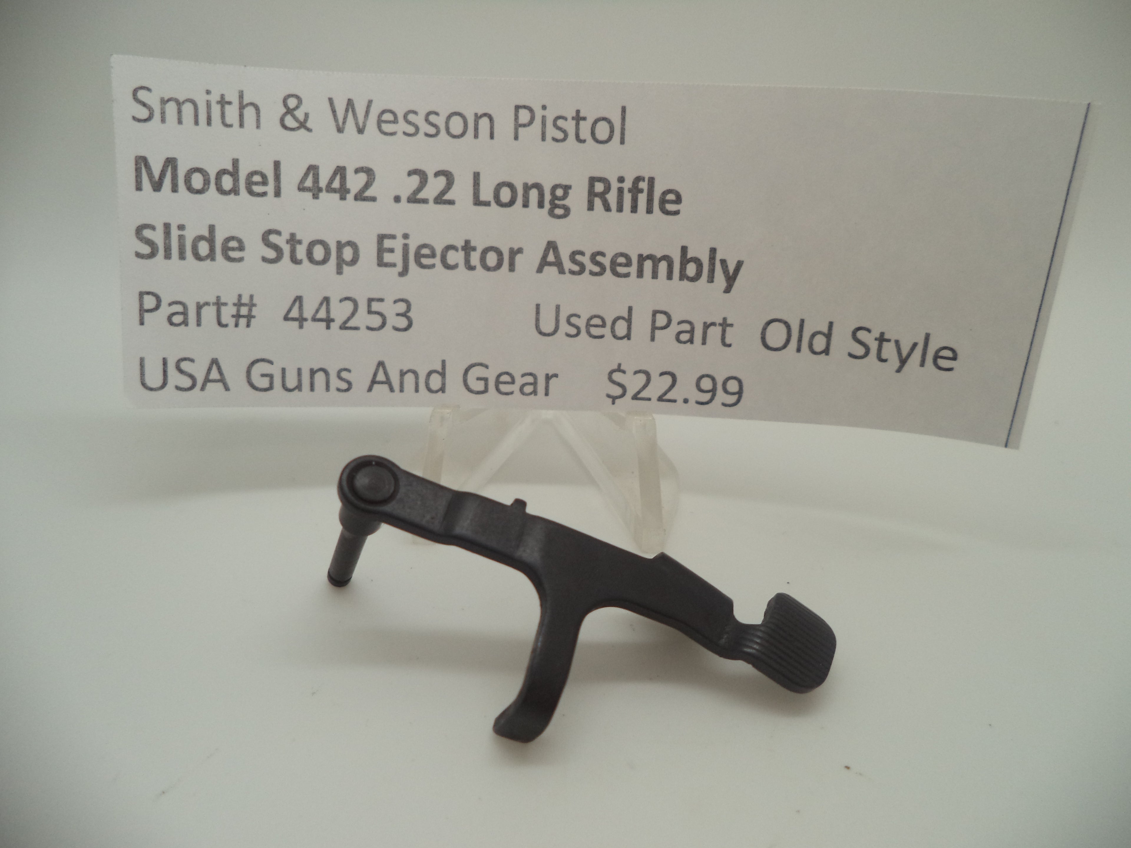 44253 Smith & Wesson Pistol Model 442 Slide Stop Ejector Assembly .22 LR