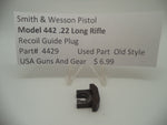 4429 Smith & Wesson Pistol Model 442 Recoil Guide Plug Used .22 Long Rifle