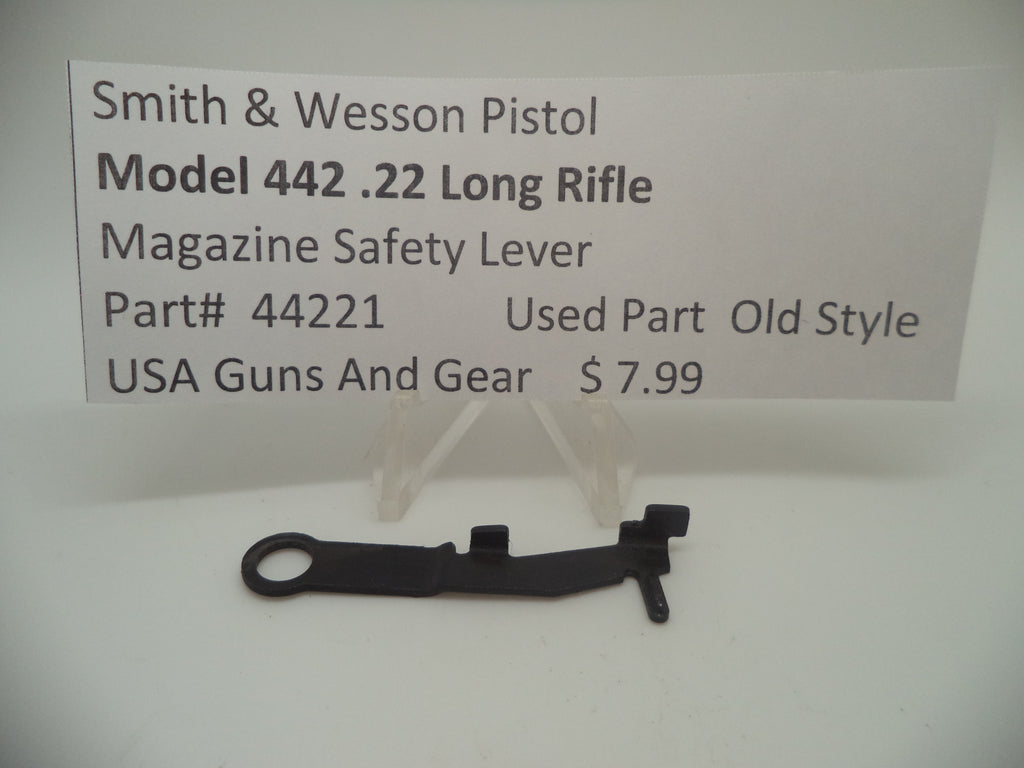 44221 Smith & Wesson Pistol Model 442 Magazine Safety Lever Used .22 Long Rifle
