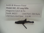 44217 Smith & Wesson Pistol Model 442 Magazine Catch & Pin Used .22 Long Rifle