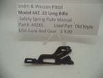 44215 Smith & Wesson Pistol Model 442 Safety Spring Plate Manual .22 Long Rifle