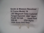 19116A Smith & Wesson K Frame Model 19 Used Case Colored Target Hammer .500" Spur .357 Magnum