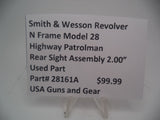 28161A Smith & Wesson N Frame Model 28 Rear Adjustable Sight Old Style