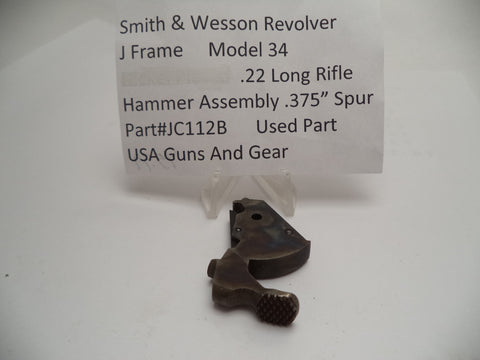 JC112B Smith & Wesson J Frame Model 34 .375" Hammer Used .22 Long Rifle