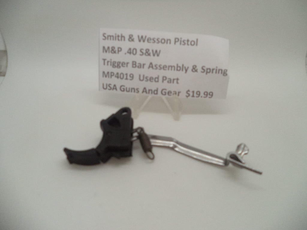 MP4019 Smith & Wesson Pistol M&P Trigger Bar Assembly & Spring Used .40 S&W