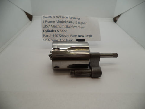 64072 Smith & Wesson J Frame Model 640-3 & up Cylinder .357 Mag SS