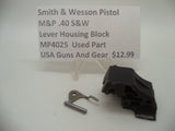 MP4025 Smith & Wesson Pistol M&P Lever Housing Block Used Part .40 S&W