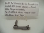 6398A Smith & Wesson Semi-Auto Pistol Model 639 Stainless Steel 9MM Slide Stop Assembly