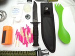 SV11 Emergency Survival EDC Kit 60+ Pieces, Knife, & USGI Pouch