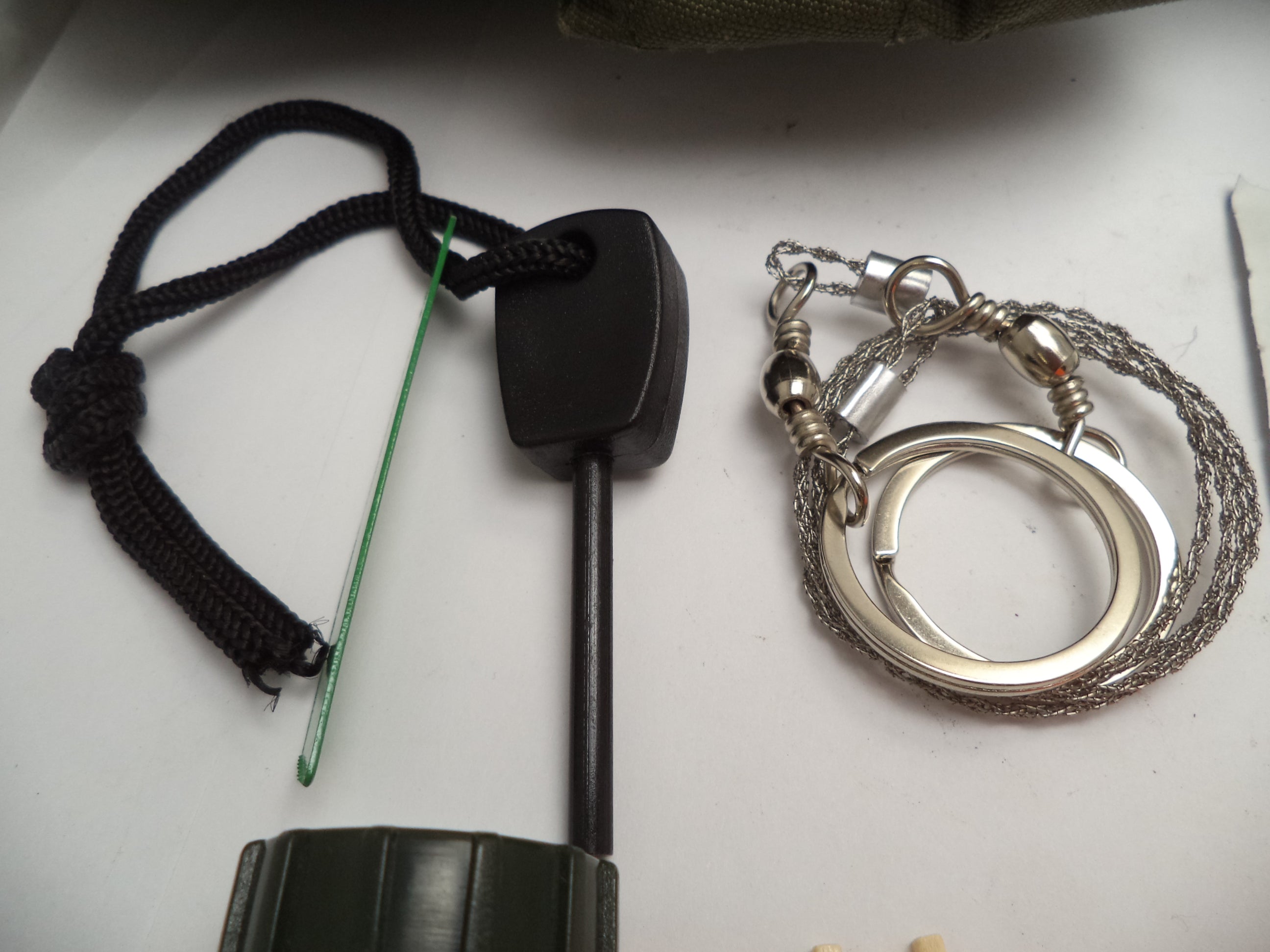 SV11 Emergency Survival EDC Kit 60+ Pieces Tactical Knife & USGI Pouch - Complete Bug Out Kit