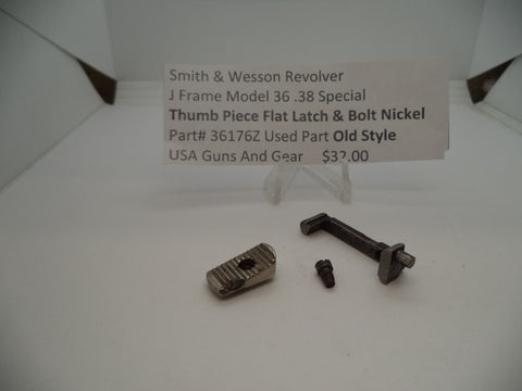 36176Z S&W J Frame Revolver Model 36 Thumb Piece Flat Latch & Bolt .38 Spl
