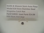 63935 Smith & Wesson Semi-Auto Pistol Model 639 Stainless Steel 9MM Magazine Catch Nut