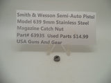 63935 Smith & Wesson Semi-Auto Pistol Model 639 Stainless Steel 9MM Magazine Catch Nut