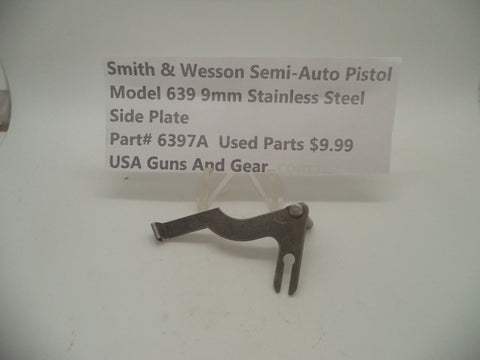 6397A Smith & Wesson Semi-Auto Pistol Model 639 Stainless Steel 9MM Side Plate