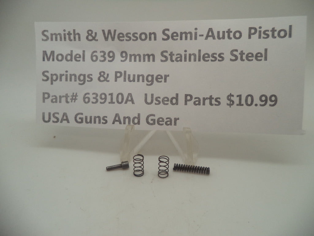 63910AB Smith & Wesson Semi-Auto Pistol Model 639 Stainless Steel 9MM Spring & Plunger
