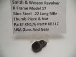 KN176 Smith & Wesson K Frame Model 17 Thumb Piece & Nut Used .22 Long Rifle