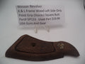 GP133 Smith & Wesson Revolver K, L Frame  Square Butt Left Side Only Wood Grip Used