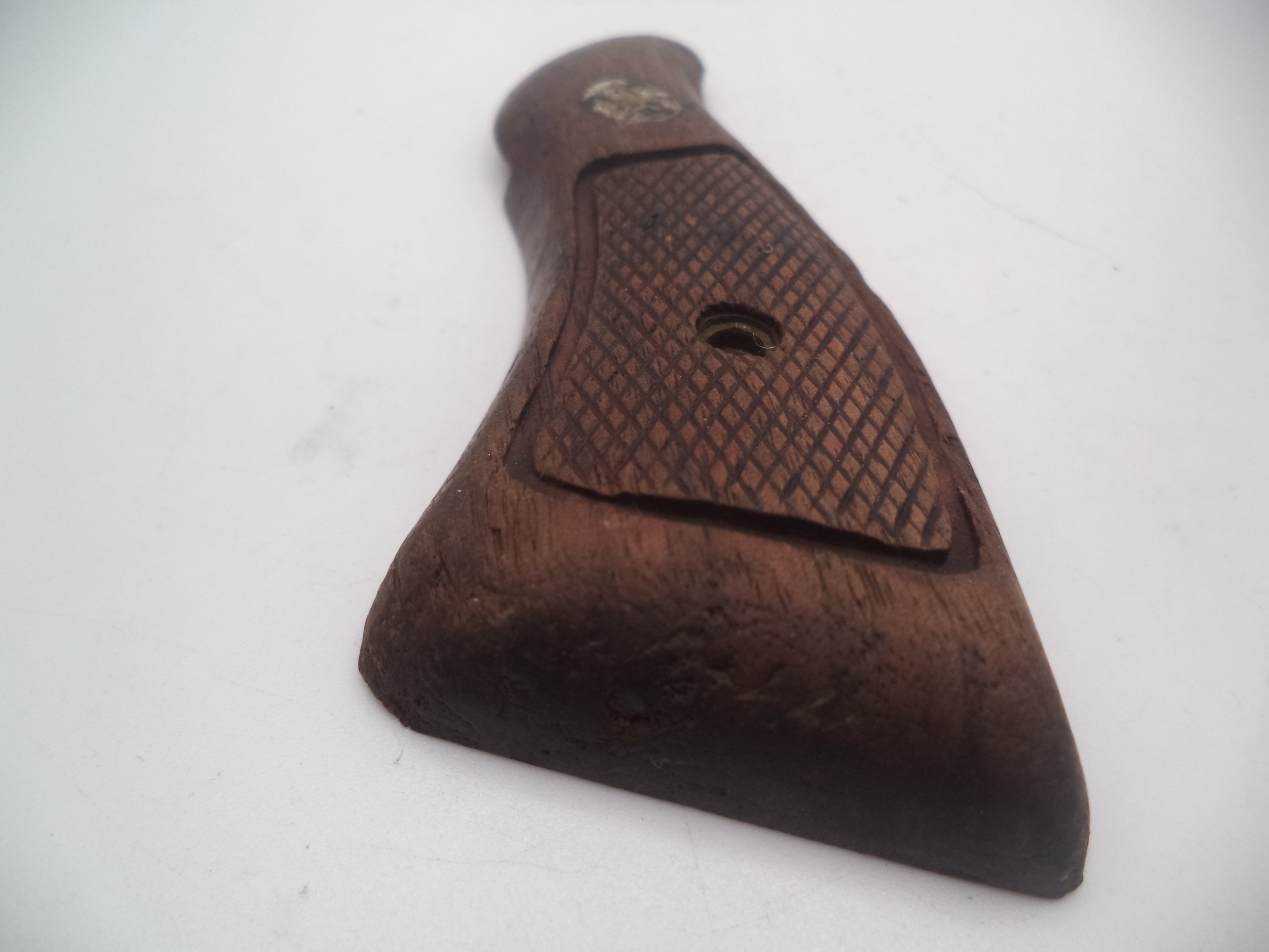 GP133 Smith & Wesson Revolver K, L Frame  Square Butt Left Side Only Wood Grip Used