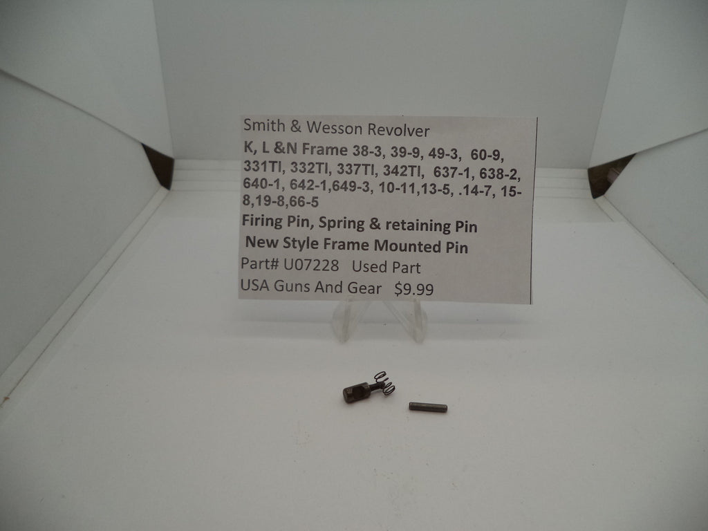Smith & Wesson U123 S&W Revolver K & L Frame Multiple Models Side Plate With Screws Part 000000000