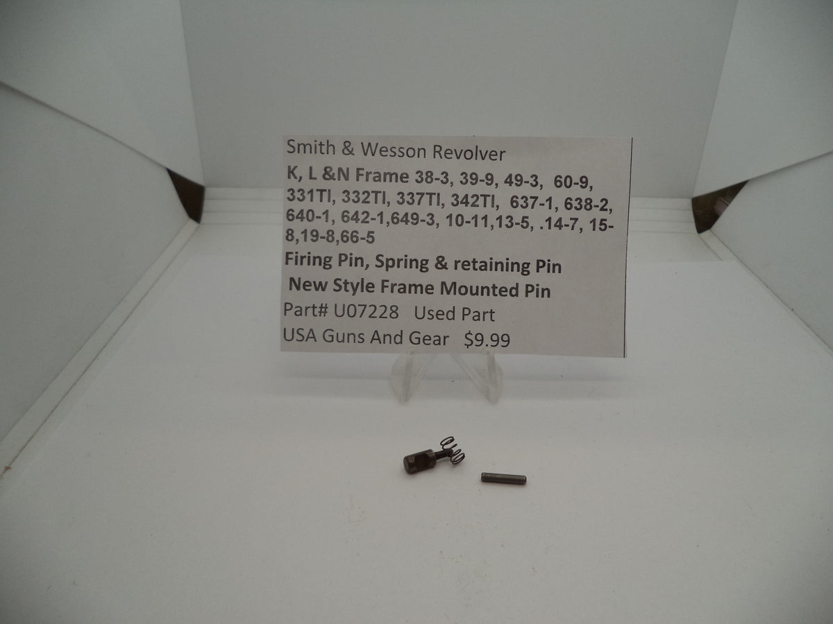 Smith & Wesson U123 S&W Revolver K & L Frame Multiple Models Side Plate With Screws Part 000000000