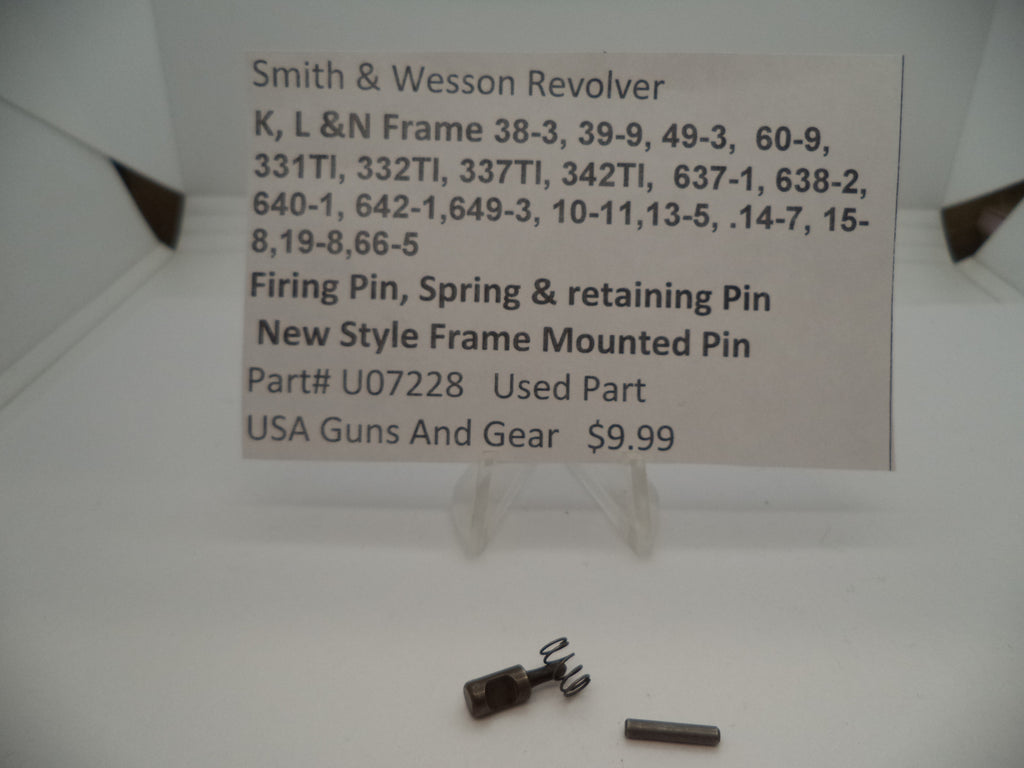 Smith & Wesson U123 S&W Revolver K & L Frame Multiple Models Side Plate With Screws Part 000000000