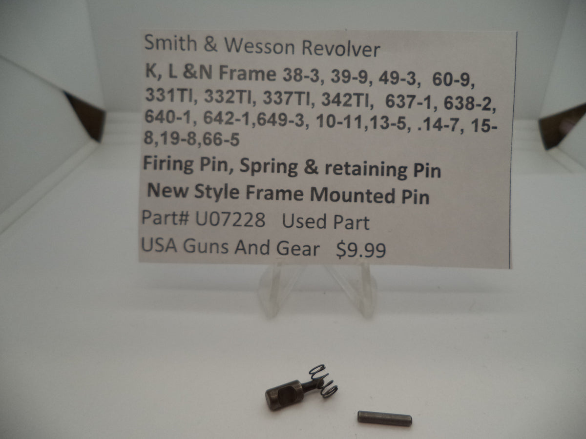 Smith & Wesson U123 S&W Revolver K & L Frame Multiple Models Side Plate With Screws Part 000000000