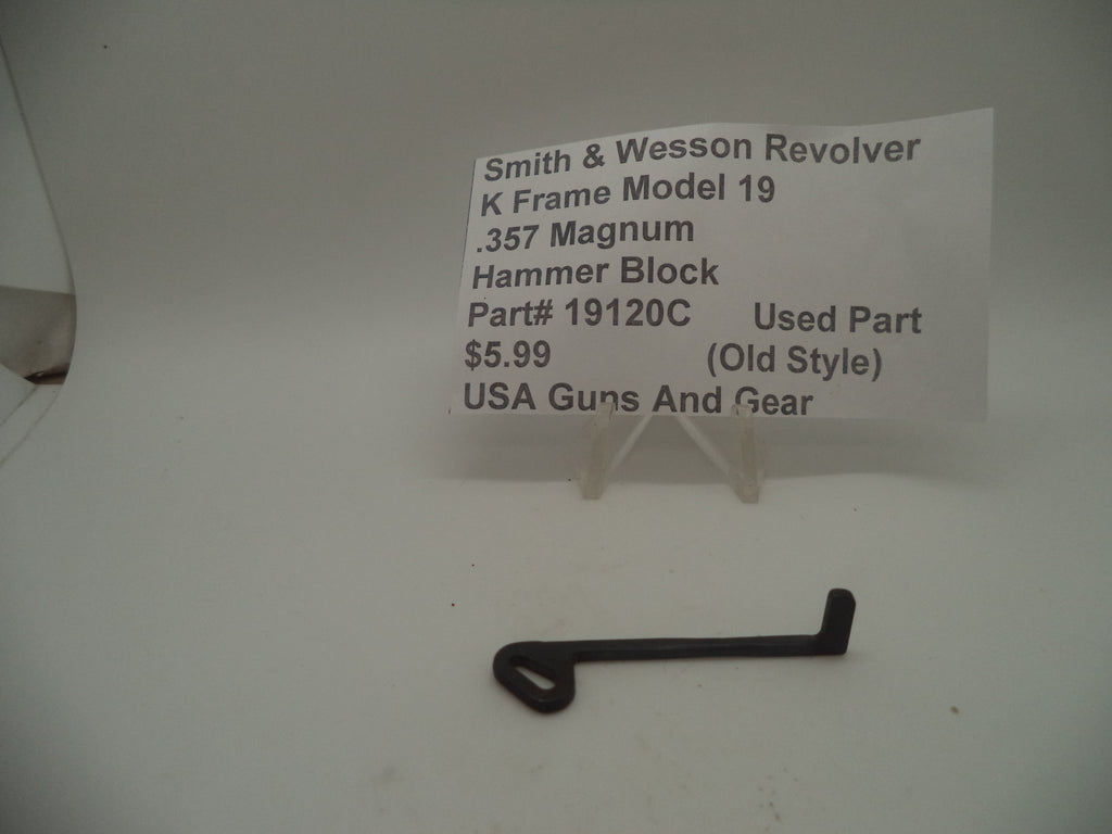 19120C Smith & Wesson K Frame Model 19 Used Hammer Block .357 Magnum