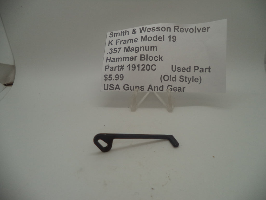 19120C Smith & Wesson K Frame Model 19 Used Hammer Block .357 Magnum