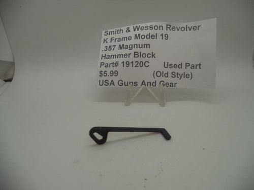 19120C Smith & Wesson K Frame Model 19 Used Hammer Block .357 Magnum