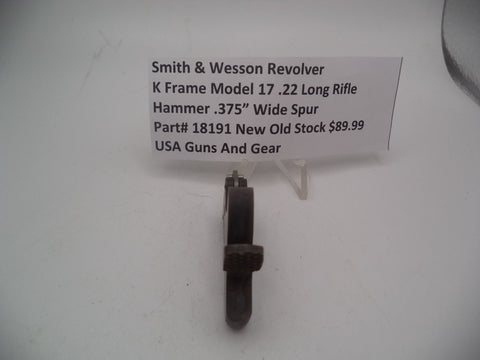 18191 Smith & Wesson K Frame Model 17 NOS Hammer Wide Spur .22 Long Rifle ctg.
