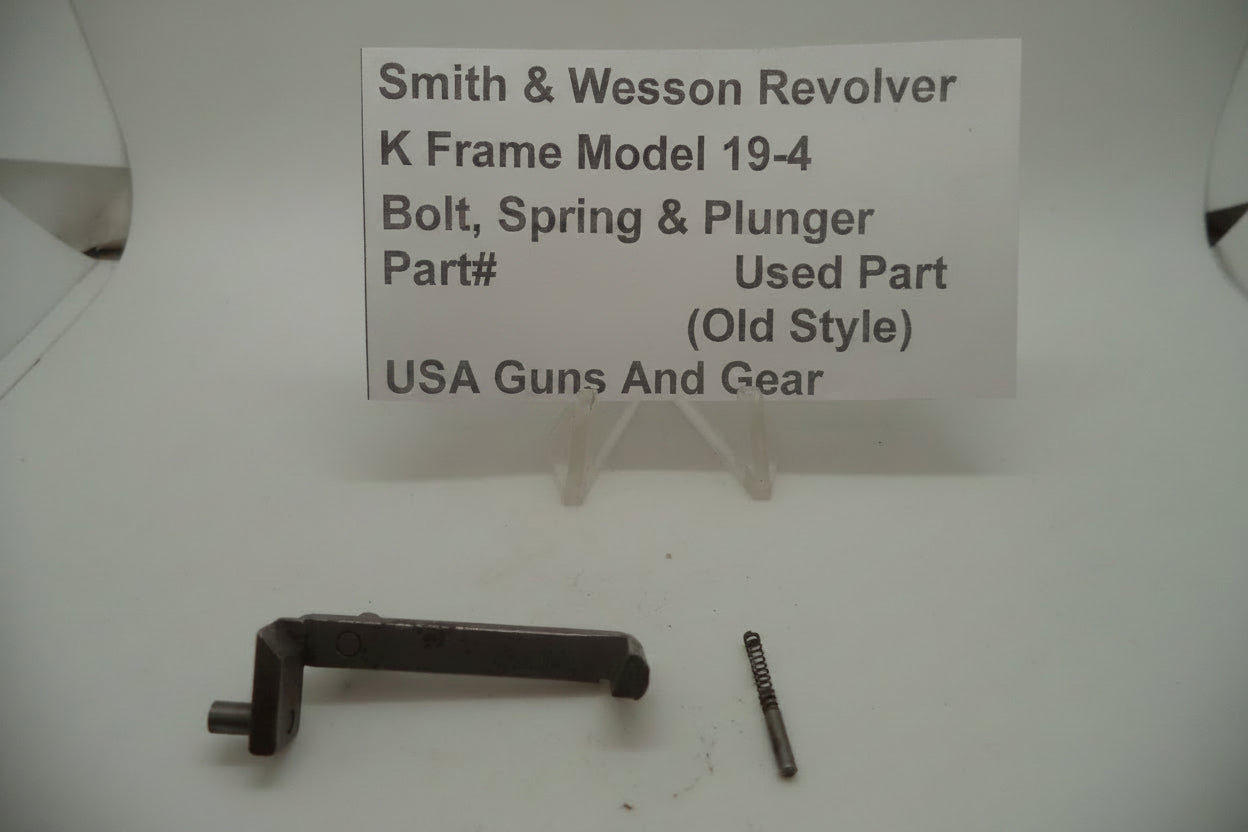 S&W K Frame Model 19-4 Bolt Spring & Plunger, Used, .357 Magnum - Part# 1945A