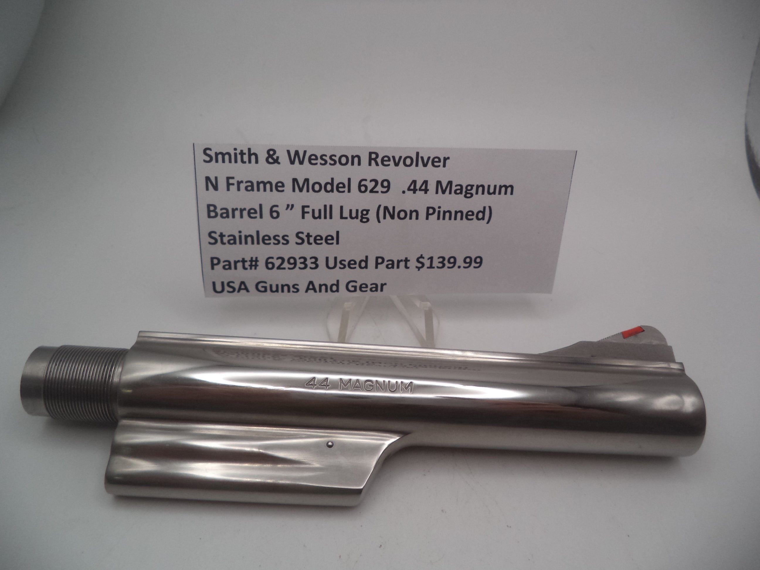 62933A S&W N Frame Model 629 6" Barrel SS 44 Magnum