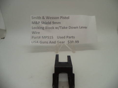 MPS15 Smith and Wesson Locking Block W/take down lever wire for M&P Shield 9mm