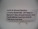 68623A Smith & Wesson L Frame Revolver Model 686 .357 Mag 4" (Non Pinned) Barrel Assembly Used