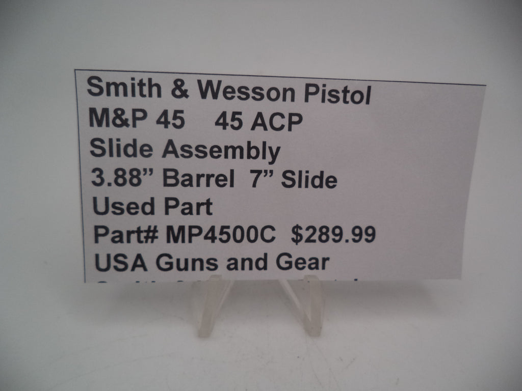 Smith & Wesson Pistol M&P 45 Slide Assembly Used Part .45 MP4500C